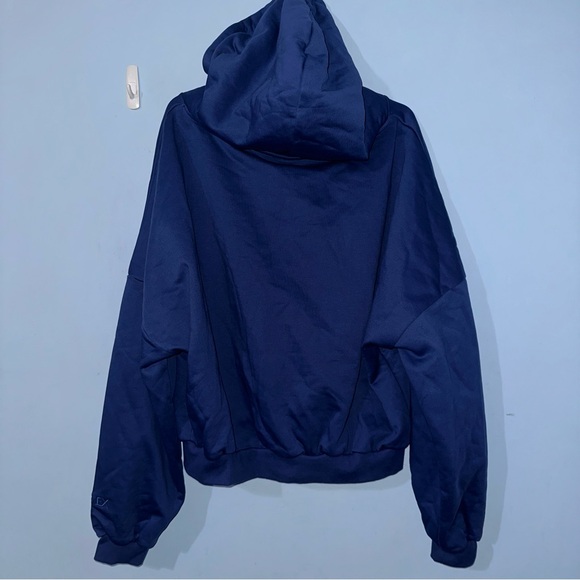 Popflex Zip Cloud Hoodie-  Women's Sapphire Blue Hoodie - Picture 5 of 6